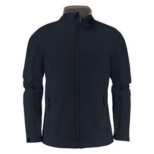 Printer Mens Trial Soft Shell Jacket / Dark Navy